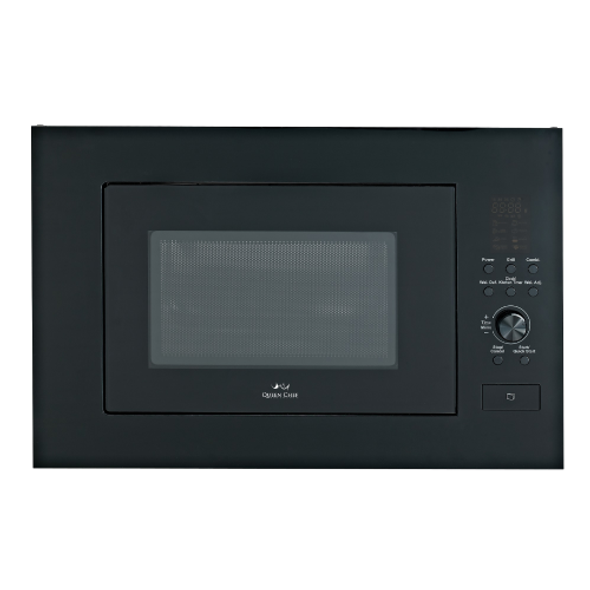 Queen Chef Built-In 28L Digital Microwave + Grill 900W – Black | QCMBG-28B