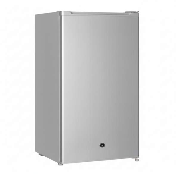 Queen Chef 100L One-Door Compact Fridge D-Frost - Silver | BC 100S