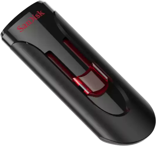SanDisk Cruzer Glide 3.0 32GB USB flash drive black red slider retractable SDCZ600-032G-G35