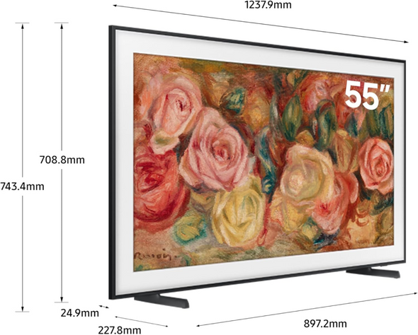 Samsung 65-Inch The Frame LS03F 4K QLED Art Mode Smart TV | QA65LS03FAUXTW