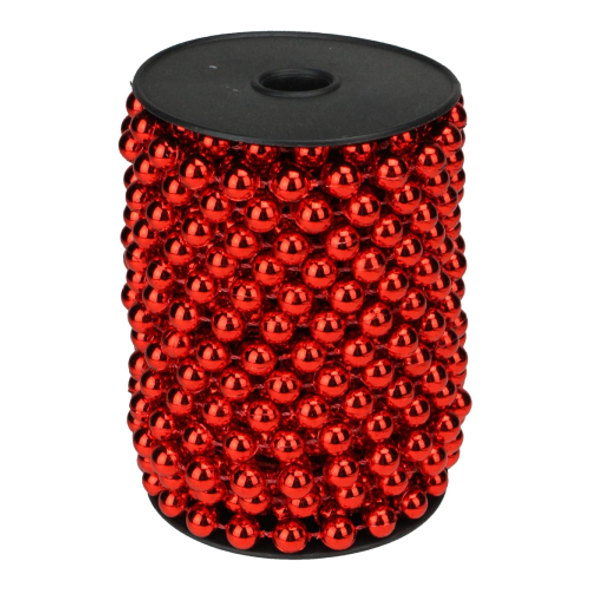 Metallic Red Beaded Garland Spool - 8mm Beads | AR1-33-8RA-G