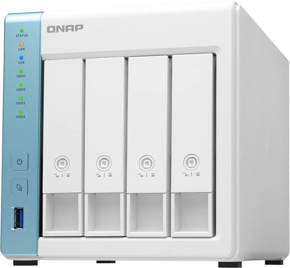 QNAP TS-431K 4BAY QC 1.7GHz, 1GB, 2*GIGA LAN, 3USB 3.2 , RAID 0, 1, 5, 6, 10, & JBOD | TS-431K