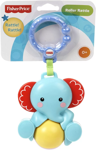 Fisher-Price Elephant Rattle Ball - Baby Sensory Toy | CBK74