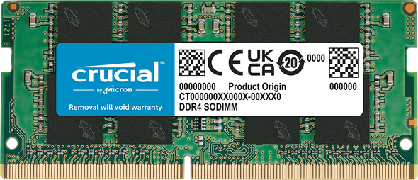 Crucial 32GB DDR4 2666MHz Laptop Memory - SO-DIMM RAM Module