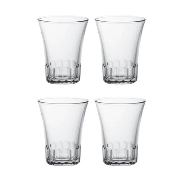 Duralex Set Of 4 DRL Clear Tumbler 9 cl | 1002AC04C0111