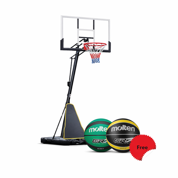 Portable Adjustable Basketball Hoop – Two Free Molten Basketballs