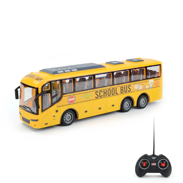 World of Toys RC School City Bus with LED Night Lighting Effect | HT070