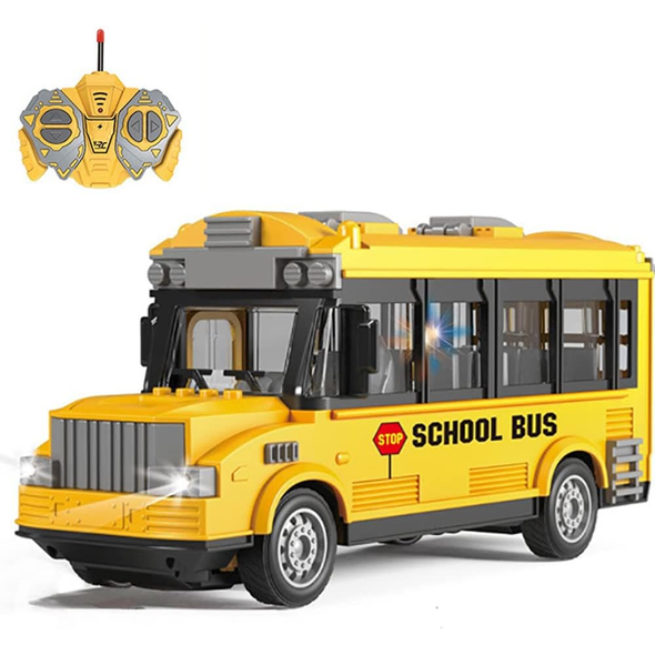 RC School Bus with LED Night Lighting Effect | HT240