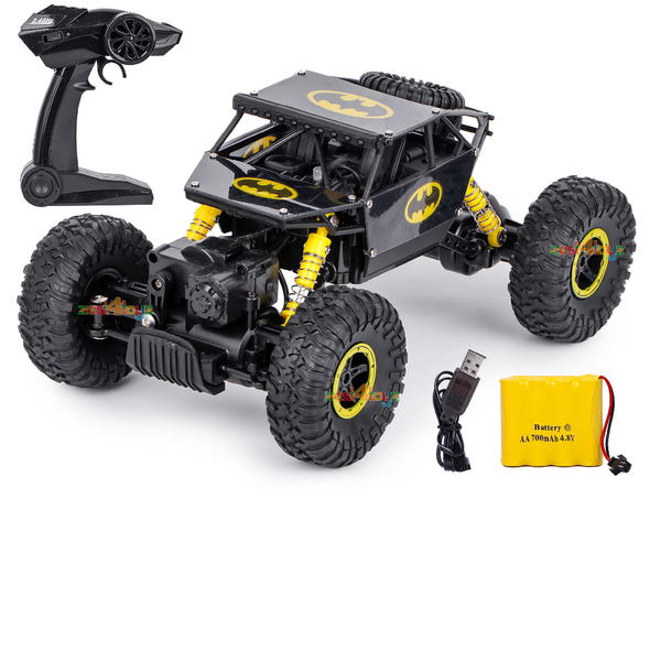 World of Toys Batman Rock Crawler 4x4 RC Car with 2.4GHz Remote - Black | 699-106ABCE