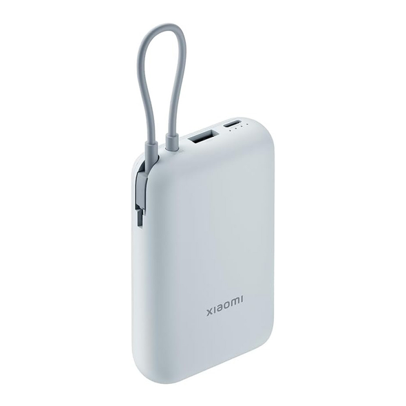 Xiaomi Power Bank 10000mAh - 22.5W Fast Charging - Built-in Cable - USB-C Two-Way Charging - White - 10000mAh
