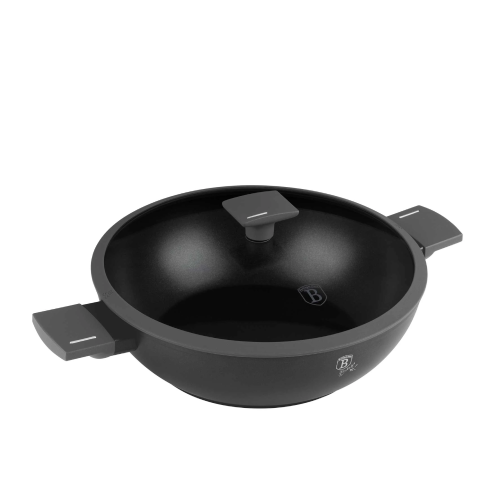 Berlinger Haus Wok With Lid 30 cm – Matte Anthracite | BH/8125