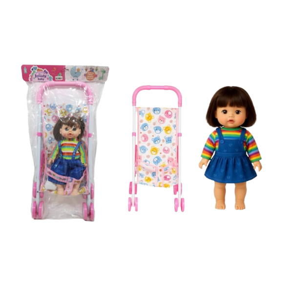 Baby Doll with Stroller Playset | 8866-5