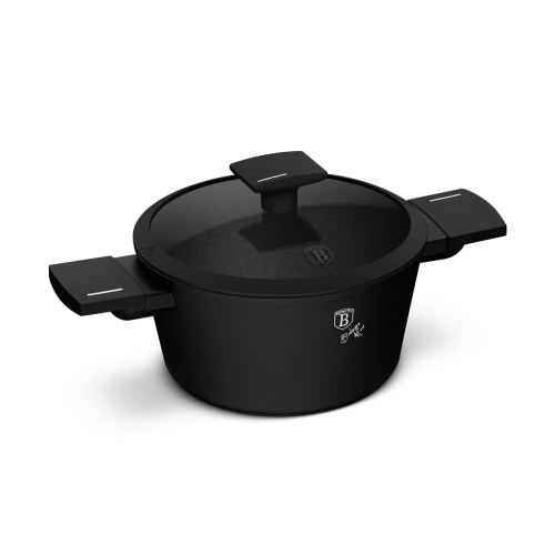 Berlinger Haus Casserole With Lid 28 cm – Matte Black | BH/8189
