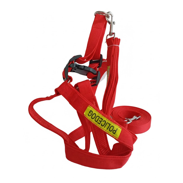 Police Dog Leash - Small - Red