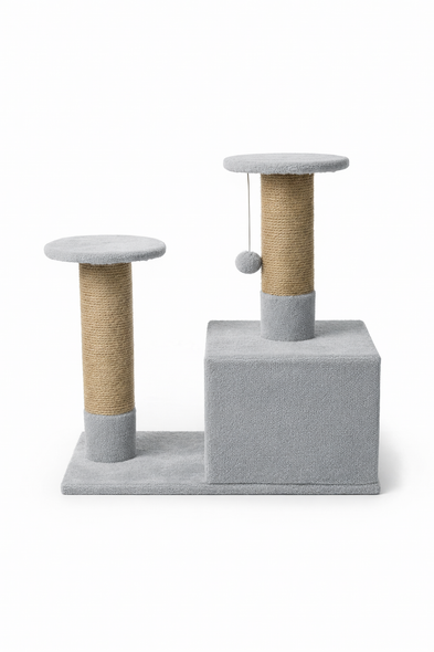 OEM Cat Scratcher Stand Double with Head - Blue