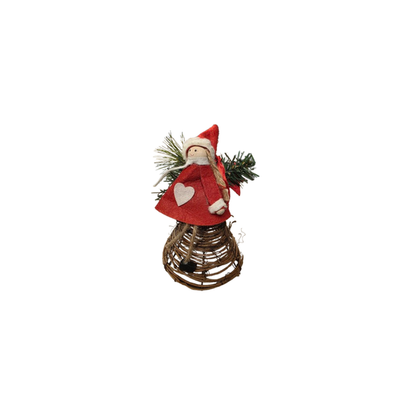 OEM Christmas Decorative Figurine with Garland - Festive Tabletop Ornament | OM-612077