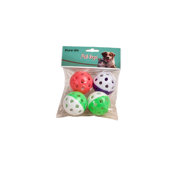 Cat Toy Perforated Plastic Balls - Interactive Play Set for Cats
