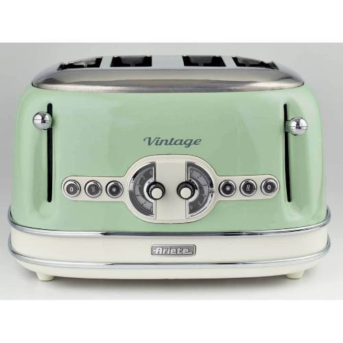 Ariete Vintage Toaster 4 Slice 1630W - Green | 0156/04