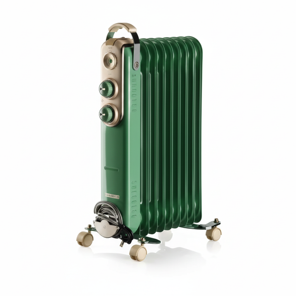 Ariete Vintage Oil Radiator 9 Fins 2000W - Green | 838/04