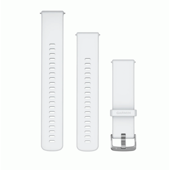 Garmin Quick Release Bands (22 mm) Whitestone, Silver Hardware | 010-13256-20