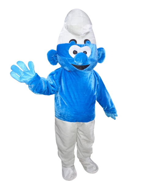 Blue Cartoon Character Mascot Costume - White Pants Full Body Suit | AL1203