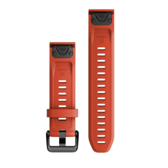 Garmin QuickFit 20 Watch Bands Flame Red Silicone 20 mm | 010-13102-02