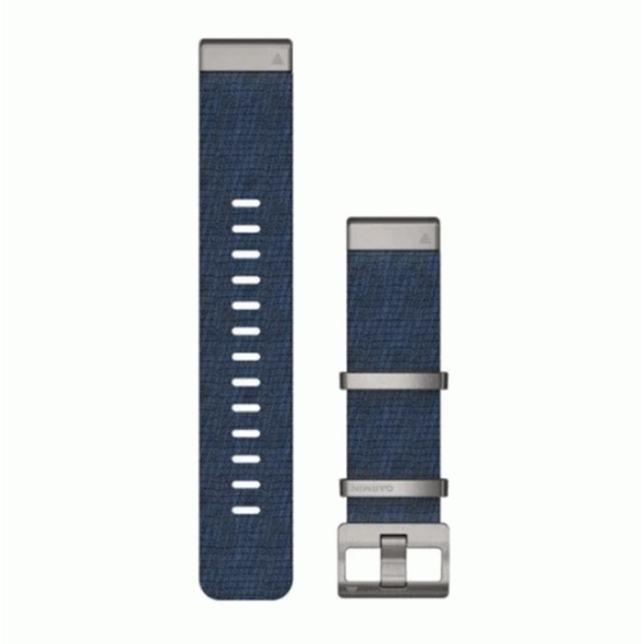 Garmin QuickFit 22 mm Jacquard-Weave Nylon Strap, Indigo | 010-12738-02
