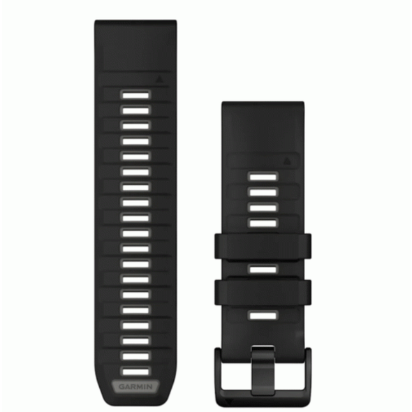 Garmin QuickFit 26 Watch Bands Black/Pebble Gray Silicone | 010-13393-00