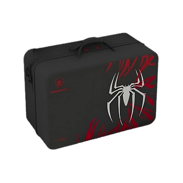 Deadskull Hard Carrying Case, Travel Bag for PS5 Slim Consoles - Spide-rman Edition - black