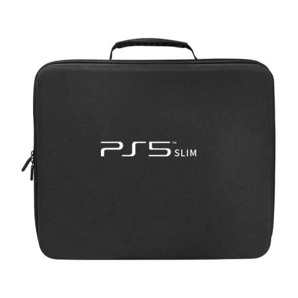 Hard Carrying Case, Travel Bag for PS5 Slim Consoles - black