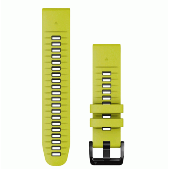Garmin QuickFit 22 Watch Bands Electric Lime/Graphite Silicone | 010-13280-03