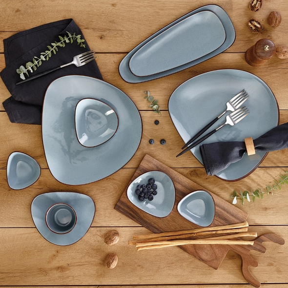 Karaca Lagoon Breakfast Set for 6 People - 32 Piece Tableware Set | 153.03.08.1121