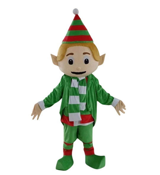 Christmas Elf Mascot Costume - Green Full Body Character Suit | AL1185