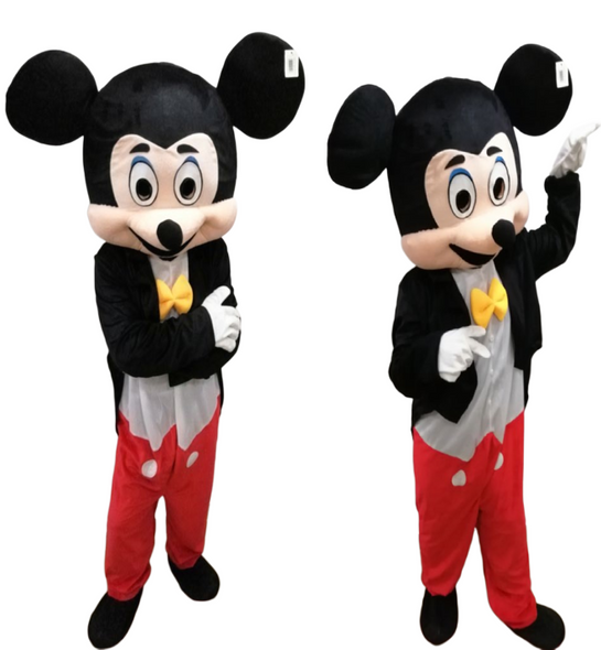 Classic Mouse Mascot Costume - Full Body Cartoon Character Suit | WOT-M-M