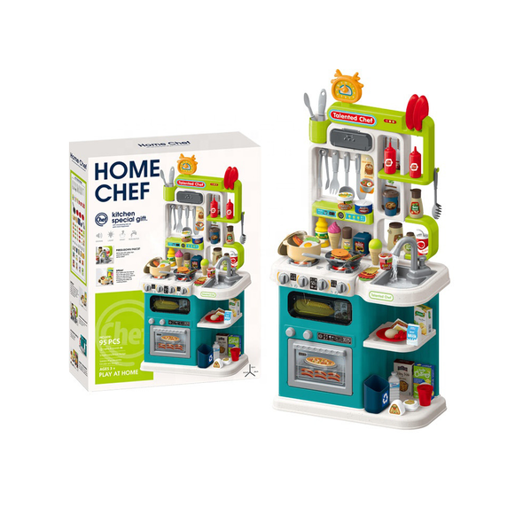 Home Chef Deluxe Kids Play Kitchen Set – 105 Pieces | 922-172