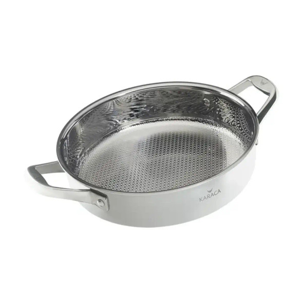 Karaca 3-Ply Powersteel 316+ Steel Induction Based Rice / Karniyarik Casserole - 30 cm, 4.9 L | 153.03.08.0558