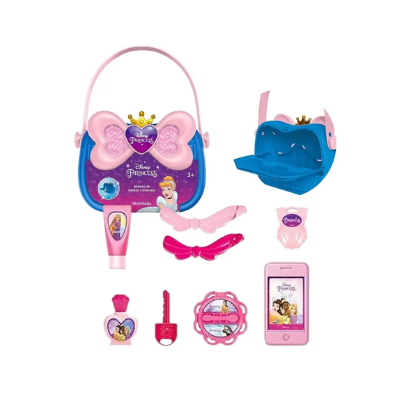 Disney Princess Dressing Handbag – Kids Makeup Pretend Play Set | D8955-1A