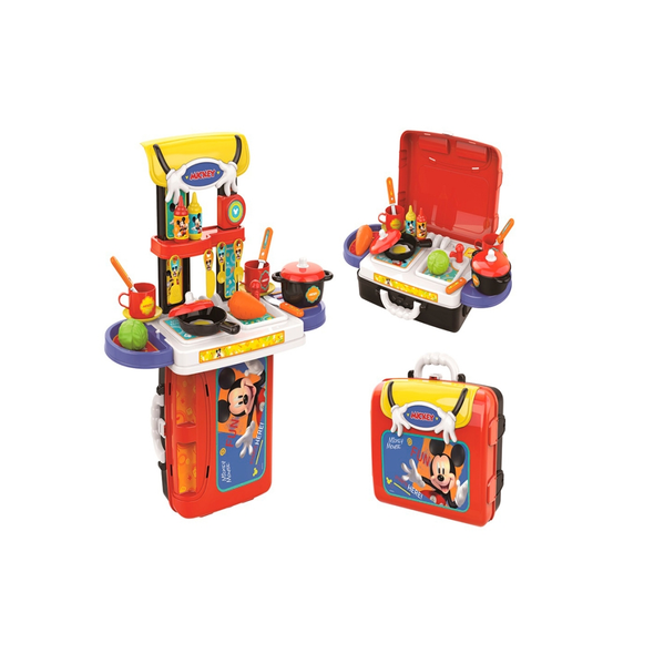 Mickey Mouse Foldable Kitchen Play Set & Carry Case | EODS008-976A
