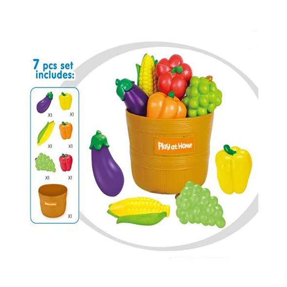 Yunhui First Play Food Fruits & Vegetables Set – 7 Pieces | YH8018-1