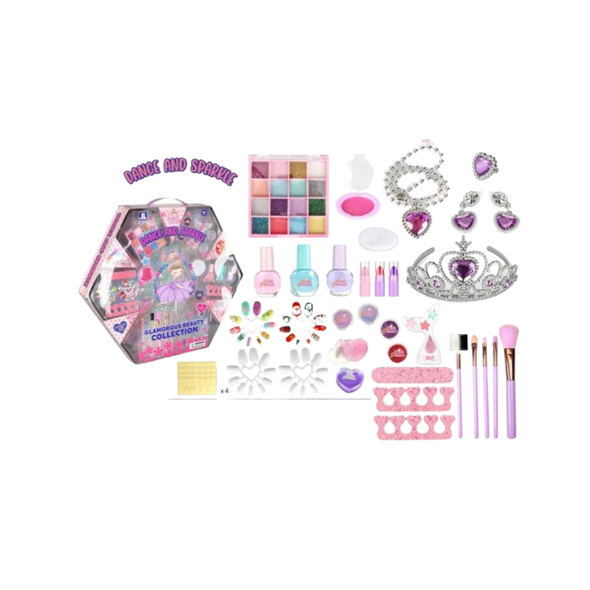 Dance and Sparkle Glamorous Beauty Makeup & Jewelry Collection Set | ZR-35B