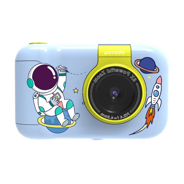 Porodo Lifestyle Kids Flip Digital Camera With Tripod Stand - Blue | PD-LFST014-BU