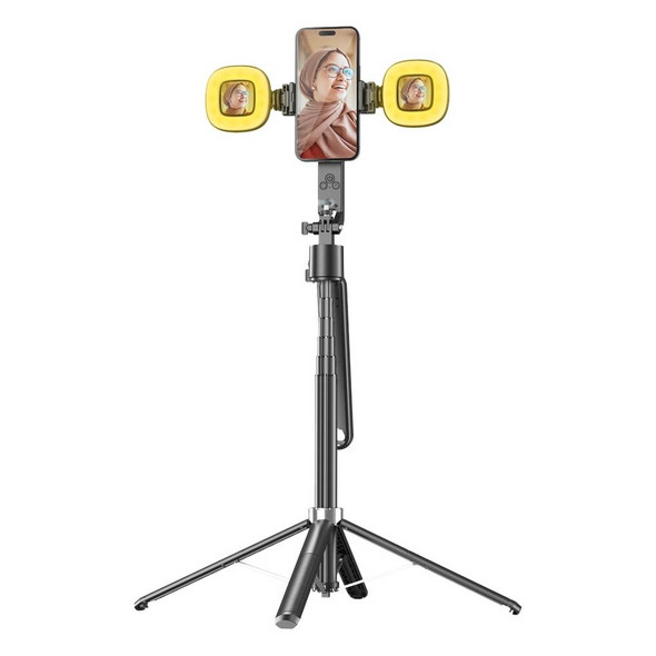 Porodo Selfie Stick With 360° AI Tracking - Black | PD-TRSLFT-BK