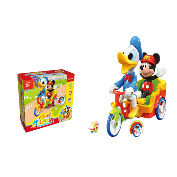 Mickey Mouse & Donald Duck Electric Tricycle with Lights & Music | 698A