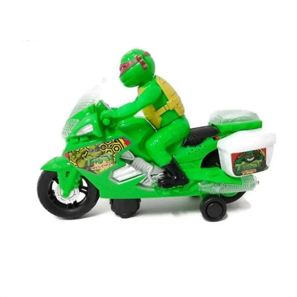 TMNT Motorcycle Toy with Lights & Music – Green | HX28288