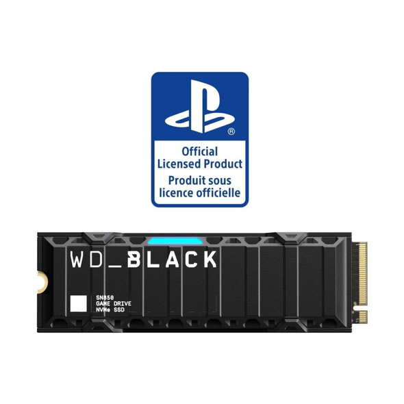 WD_BLACK SN850 NVMe SSD for PS5 Consoles Solid State Drive with Heatsink - 1 tb