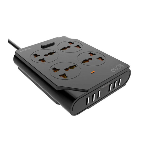 Moxom Extension Lead with USB - 6 Ports | KH-63Y
