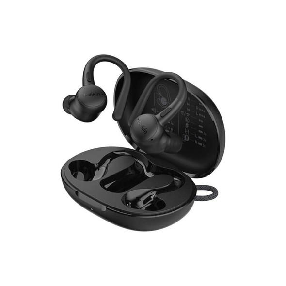 Belkin SoundForm Active Fit True Wireless Earbuds – Black | AUC016HQBK