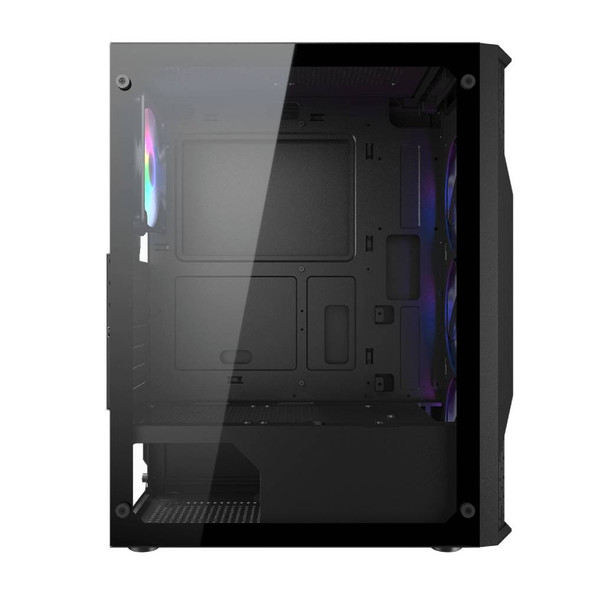 Cougar MX110 RGB Mid Tower PC Case With 4 Pre-Installed Fixed RGB Fans | 382BD20.0001