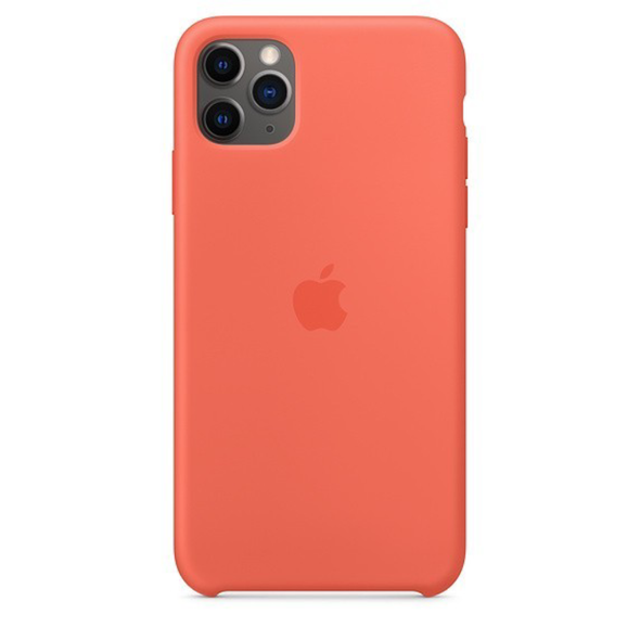 Apple iPhone 11 Pro Max Silicon Case, Clementine (Orange) | MX022