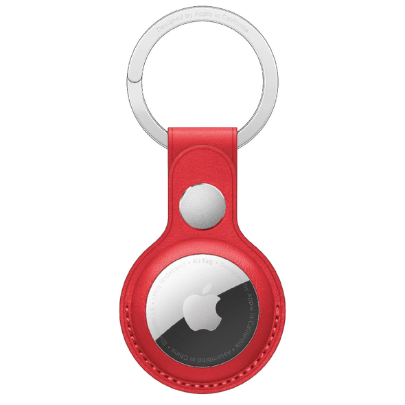 Apple AirTag Leather Key Ring, Red | MK103ZM/A